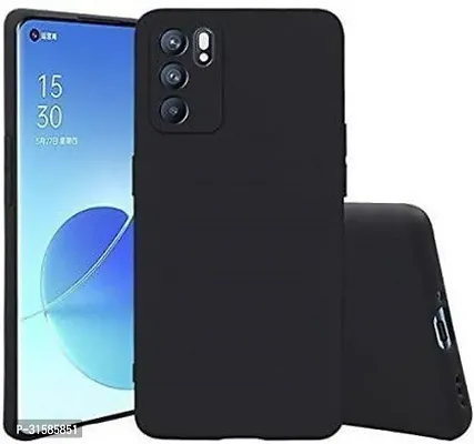 Caseline Back Cover for Oppo Reno 6 Pro 5G Oppo Reno 6 Pro Black Grip Case Silicon Pack of 1-thumb0