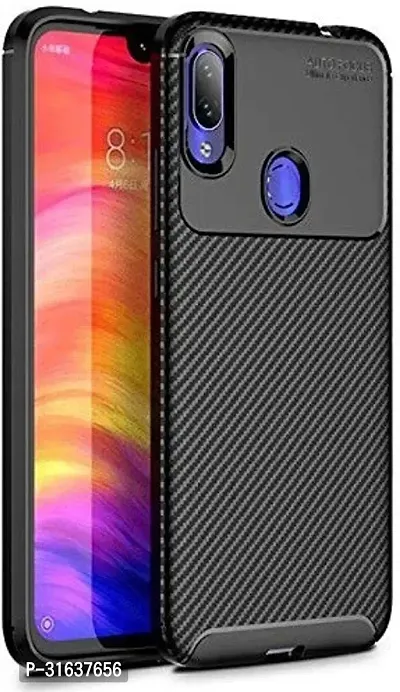 Caseline Back Cover for REDMI NOTE 7 PRO Black Grip Case Silicon Pack of 1-thumb0