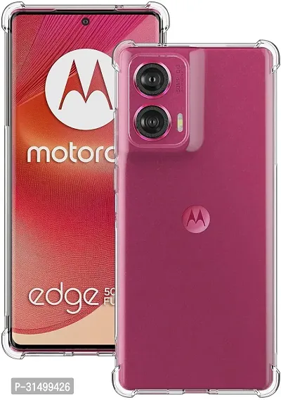 Caseline Back Cover for Motorola Moto Edge 50 Fusion 5G Motorola Moto G85 5G BMTP Transparent Grip Case Silicon Pack of 1