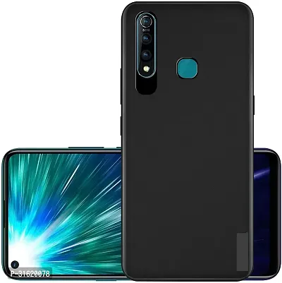 Caseline Back Cover for VIVO Z1 PRO Black Grip Case Silicon Pack of 1