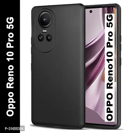 Caseline Back Cover for OPPO Reno 10 5GOPPO Reno 10 OPPO Reno 10 Pro 5G OPPO Reno 10 Pro CND Black Grip Case Silicon Pack of 1-thumb0