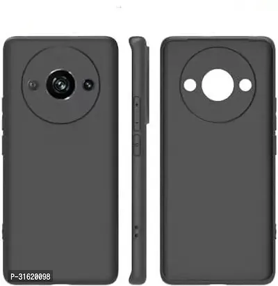 Caseline Back Cover for POCO C61 Black Grip Case Silicon Pack of 1