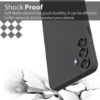 Caseline Back Cover for Samsung Galaxy M15 5G Black Grip Case Silicon Pack of 1-thumb1