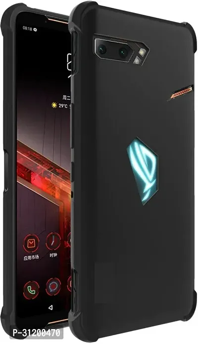 Caseline Back Cover for Asus Rog Phone 2 Black Shock Proof Pack of 1