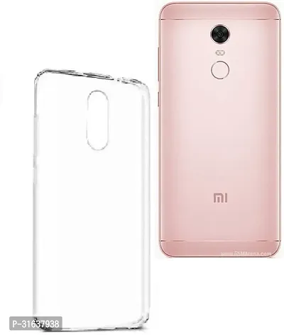 Caseline Back Cover for Mi Redmi Note 5 Transparent Silicon Pack of 1