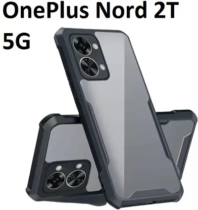 Caseline Back Cover for 1+ Nord 2T 5G OnePlus Nord 2T OnePlus Nord 2T 5G Black Grip Case Pack of 1