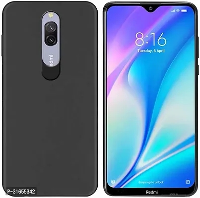 Caseline Back Cover for Redmi 8A Dual Black Grip Case Silicon Pack of 1-thumb0