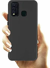 Caseline Back Cover for VIVO Y50 Black Grip Case Pack of 1-thumb1