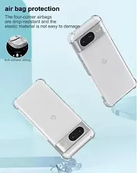 Back Cover for Google Pixel 8 Transparent Grip Case Pack of 1-thumb3