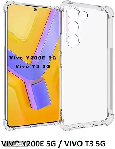 Caseline Back Cover for vivo T3 5G vivo Y200e 5G Transparent Grip Case Pack of 1-thumb0