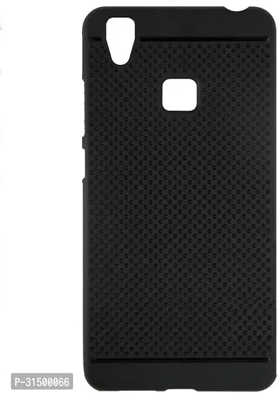 Nutricase Back Cover for VIVO V3 Black Silicon