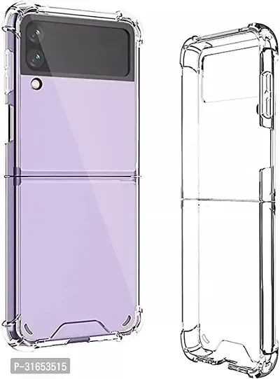 Caseline Back Cover for Samsung Galaxy Z Flip 4 Transparent Grip Case Pack of 1