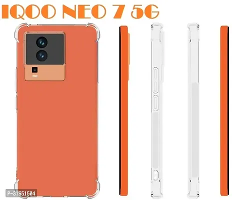 Nutricase Back Cover for IQOO NEO 7 Pro 5G iQOO Neo 7 Pro 5G IQOO Neo 7 5G iQOO Neo 7 5G BMTP Transparent Grip Case Pack of 1-thumb0