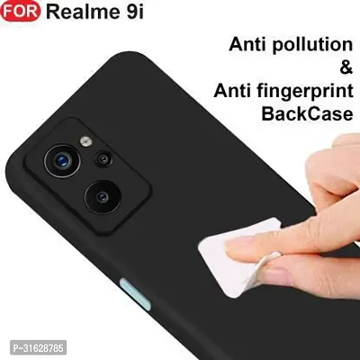 Caseline Back Cover for REALME 9I 5G REALME 9i 5G REALME 9i Black Grip Case Silicon Pack of 1-thumb2