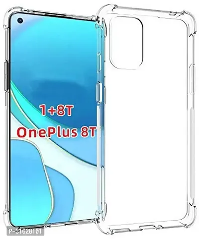 Caseline Back Cover for OnePlus 8T Transparent Grip Case Pack of 1