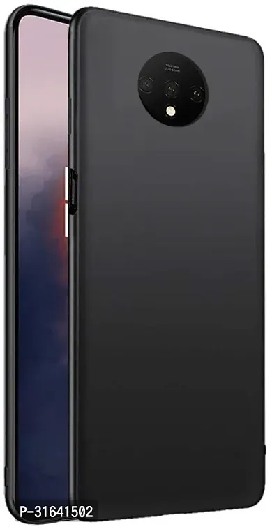 Caseline Back Cover for Oneplus 7T Black Grip Case Silicon Pack of 1