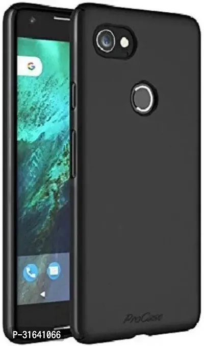 Caseline Back Cover for Pixel 2 Xl 6.0 inches Black Shock Proof Silicon Pack of 1-thumb0