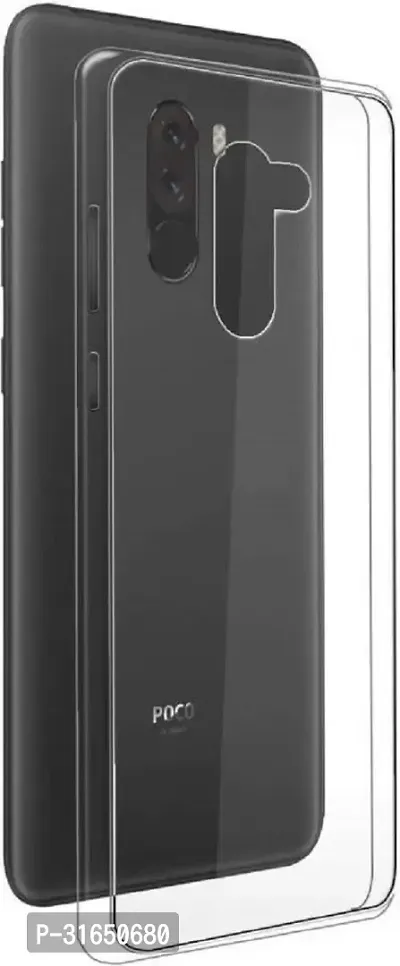 Caseline Back Cover for POCO F1 6.18 Transparent Grip Case Silicon Pack of 1