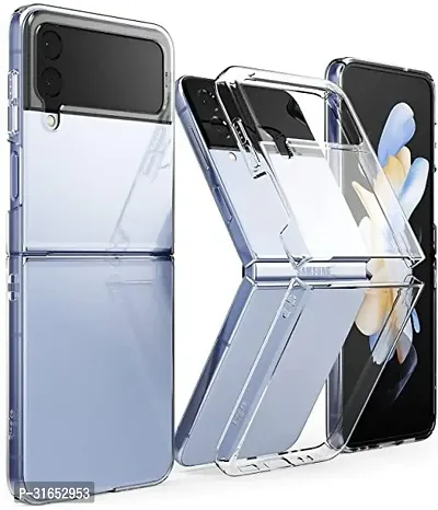 Caseline Back Cover for Samsung Galaxy Z Flip 4 Transparent Grip Case Pack of 1-thumb0