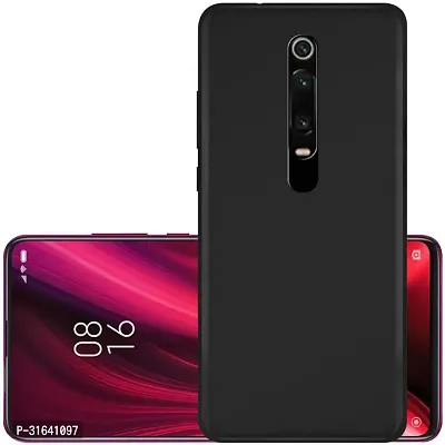 Caseline Back Cover for Mi K20 Mi K20 Pro Black Grip Case Silicon Pack of 1-thumb0