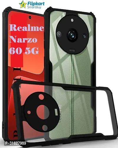 Flipkart SmartBuy Back Cover for Realme Narzo 60 Realme Narzo 60 5G Black Grip Case Pack of 1