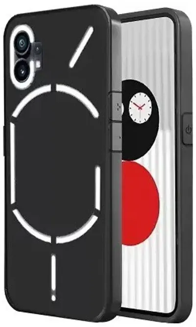 CELZO 4 Sides Full Protection Silicon Back Cover Case for Nothing Phone 1 - {Black}