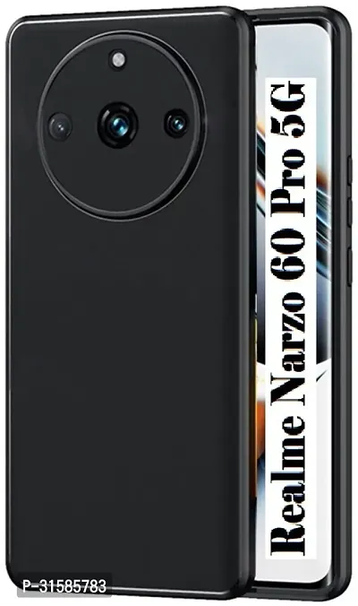 Caseline Back Cover for Realme Narzo 60 Pro 5G Realme Narzo 60 ProCND Black Grip Case Silicon Pack of 1