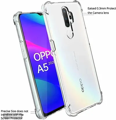 Caseline Back Cover for OPPO A9 2020 OPPO A5 2020 Transparent Grip Case Pack of 1-thumb2