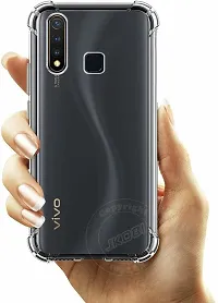 Caseline Back Cover for Vivo U20  Vivo Y19  Vivo U3 Transparent Grip Case Pack of 1-thumb2