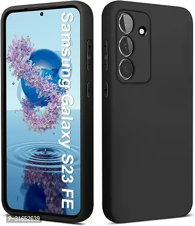 Caseline Back Cover for Samsung Galaxy S23 FE 5G Samsung S23 FE 5GCND Black Grip Case Silicon Pack of 1-thumb0