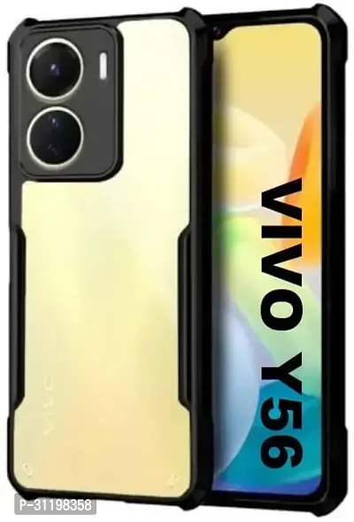 Caseline Back Cover for Vivo Y16|5G IP Black Grip Case Pack of 1