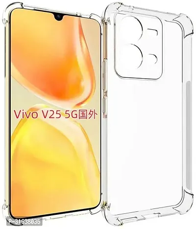 Caseline Back Cover for vivo V25 vivo V25 5G Vivo V25 Vivo V25 5G Transparent Grip Case Pack of 1-thumb0