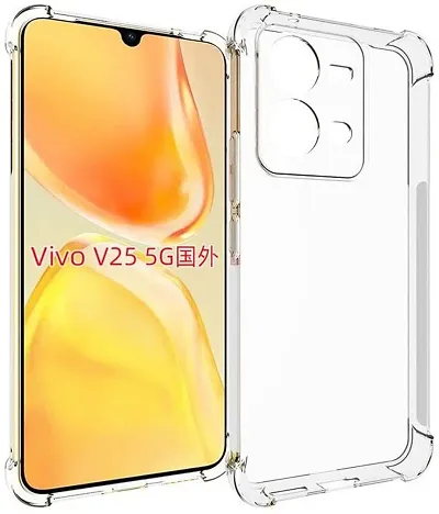 Caseline Back Cover for vivo V25 vivo V25 5G Vivo V25 Vivo V25 5G Transparent Grip Case Pack of 1