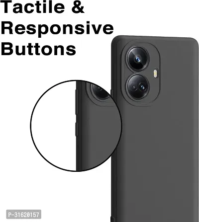 Caseline Back Cover for Realme 10 Pro + 5G Realme 10 Pro + 5G realme 10 Pro + realme 10 Pro + 5G Black Grip Case Silicon Pack of 1-thumb2