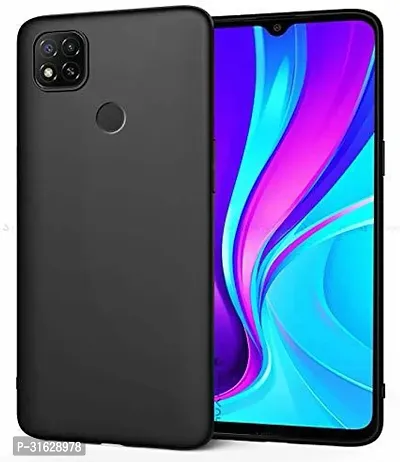 Caseline Back Cover for REDMI MI 9C Black Grip Case Pack of 1-thumb0