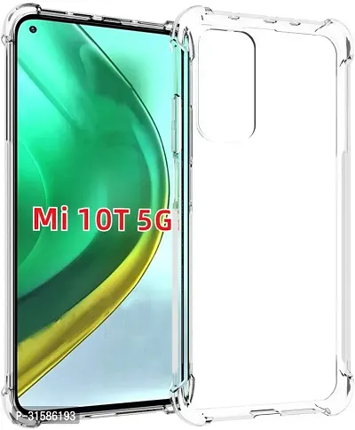 Caseline Back Cover for Mi 10T Mi 10T Pro Transparent Grip Case Pack of 1