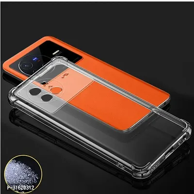 Caseline Back Cover for vivo X80 vivo X80 5G Transparent Silicon Pack of 1-thumb0