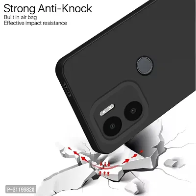 Caseline Back Cover for poco c51 REDMI A1 Plus A2 Plus CND Black Grip Case Silicon Pack of 1-thumb5