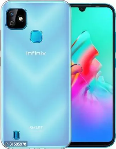 Caseline Back Cover for Infinix Smart HD 2021 Transparent Grip Case Pack of 1-thumb0