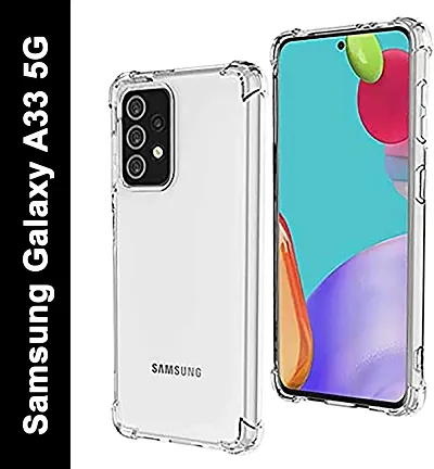 Caseline Back Cover for Samsung Galaxy A33 Samsung Galaxy A33 5G Transparent Silicon Pack of 1