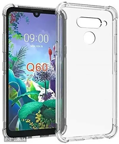 Caseline Back Cover for LG Q60 Transparent Grip Case Pack of 1