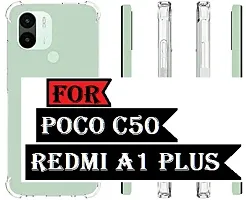 Caseline Back Cover for Redmi A1 Plus Poco C50 Transparent-thumb1