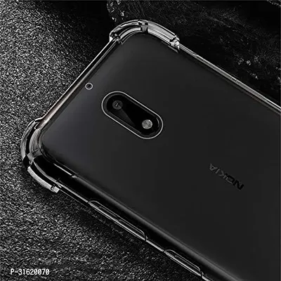 Caseline Bumper Case for NOKIA 3.1 2018 Transparent Grip Case Silicon Pack of 1-thumb2