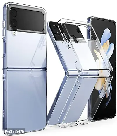 Caseline Back Cover for Samsung Galaxy Z Flip 4 Transparent Grip Case Pack of 1-thumb0