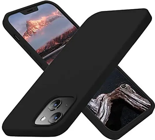 AARERED Camera Bump Protector Back Cover for iPhone 13 Plain Black Matte Finish