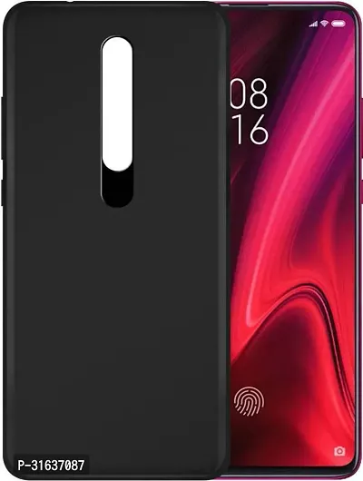 Caseline Back Cover for Mi K20 Mi K20 Pro Black Grip Case Silicon Pack of 1-thumb0