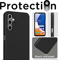 Caseline Back Cover for SAMSUNG Galaxy A14 SAMSUNG Galaxy A14 5G Black Grip Case Silicon Pack of 1-thumb3