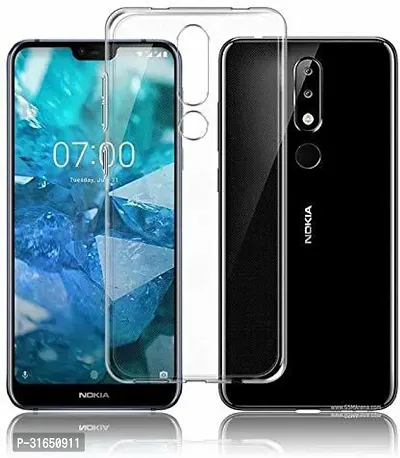 Caseline Back Cover for NOKIA 7.1 2018 Transparent Grip Case Silicon Pack of 1