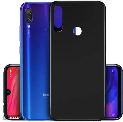 Caseline Back Cover for REDMI NOTE 7 Black Grip Case Silicon Pack of 1