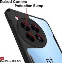 Caseline Back Cover for OnePlus 12R 5G Black Grip Case Pack of 1-thumb2